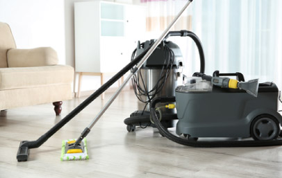 Aspiradora industrial y mopas de Clean Up